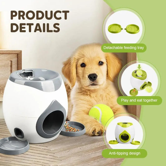 FetchMate Pro – Interactive Smart Ball Launcher &amp; Treat Dispenser for Dogs